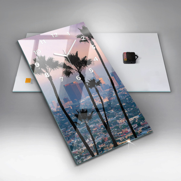 Orologio verticale Tramonto a Los Angeles