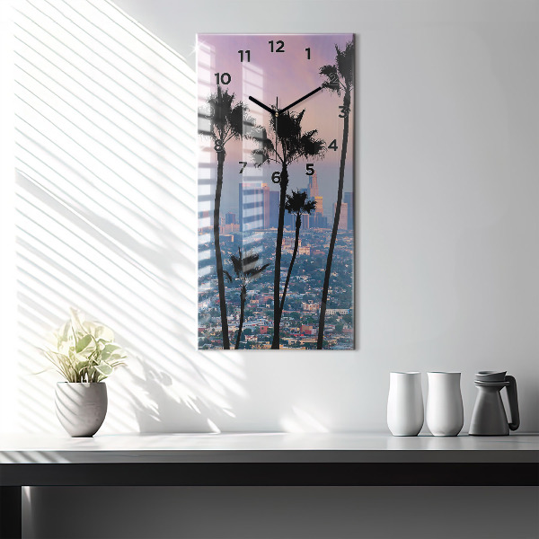 Orologio verticale Tramonto a Los Angeles