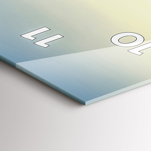 Orologio verticale Tramonto sulle montagne