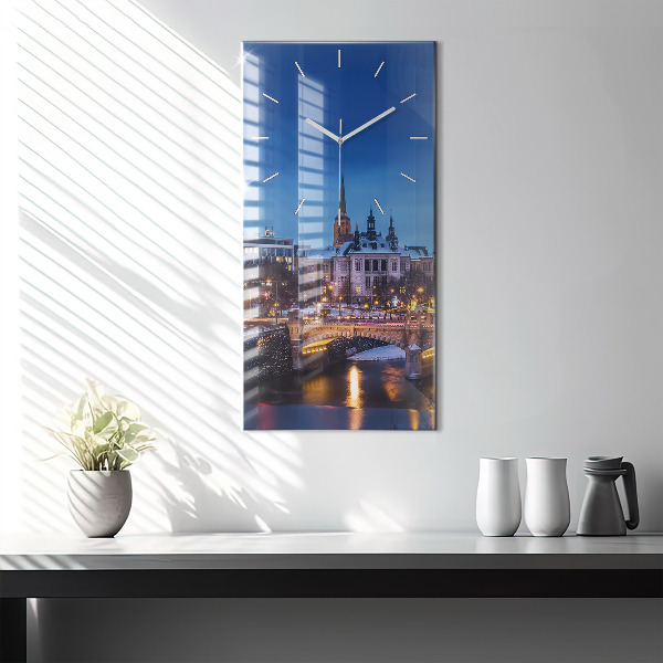 Orologio verticale Panorama della città di Pilsen
