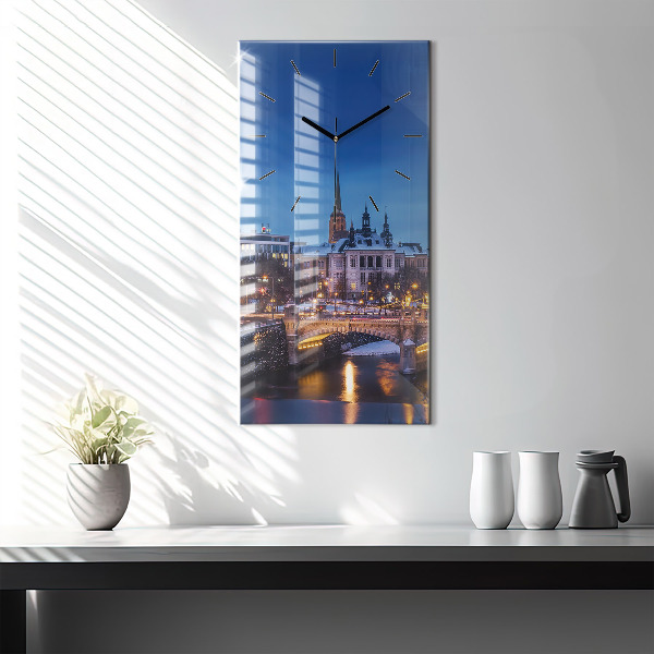 Orologio verticale Panorama della città di Pilsen
