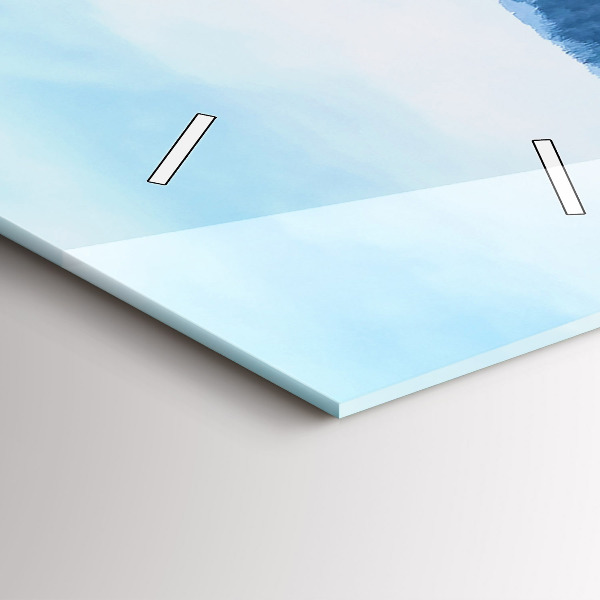 Orologio verticale Panorama della città in inverno