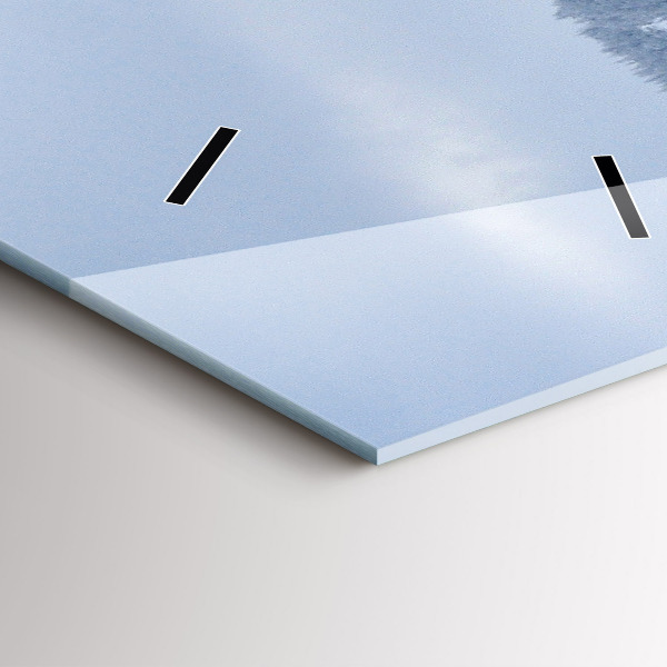 Orologio verticale Monti dei Giganti della Repubblica Ceca in inverno