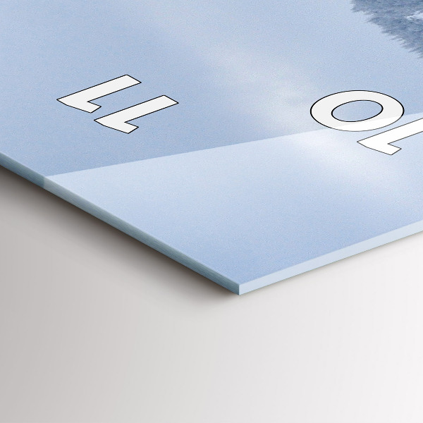 Orologio verticale Monti dei Giganti della Repubblica Ceca in inverno