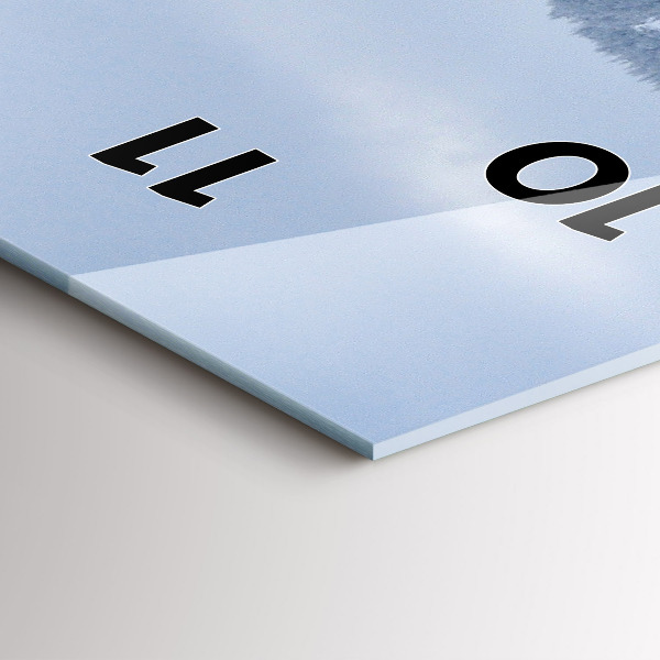 Orologio verticale Monti dei Giganti della Repubblica Ceca in inverno