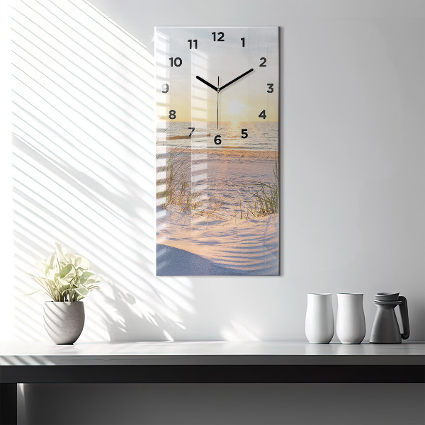 Orologio verticale Tramonto sul mare
