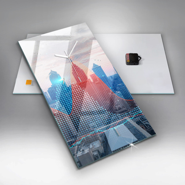 Orologio verticale in vetro Grattacieli a Philadelphia