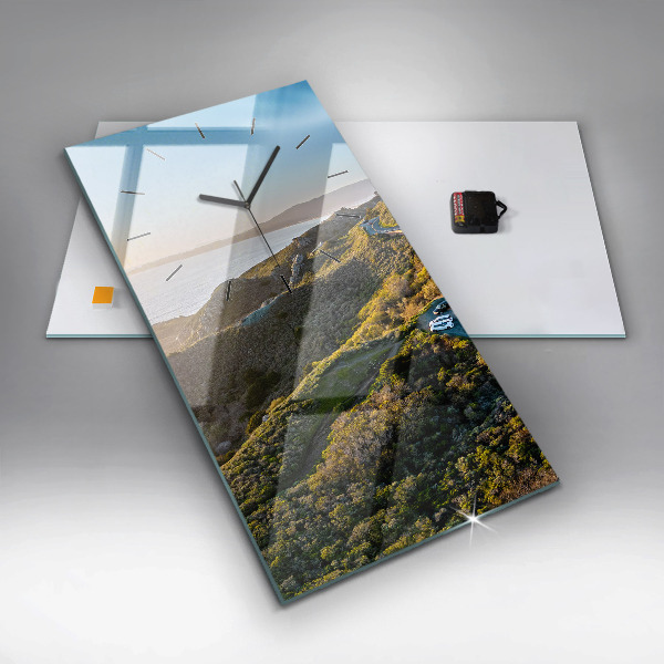 Orologio verticale in vetro La strada per San Francisco