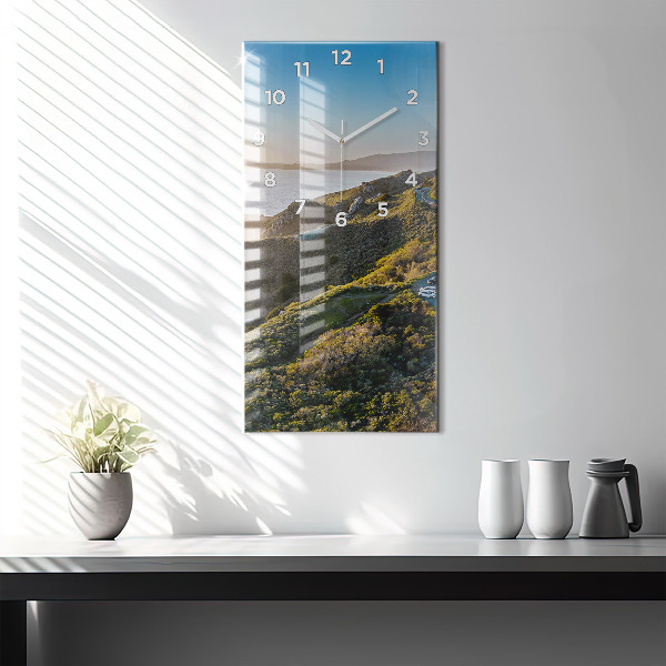 Orologio verticale in vetro La strada per San Francisco