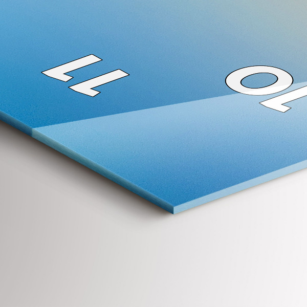 Orologio verticale in vetro La strada per San Francisco