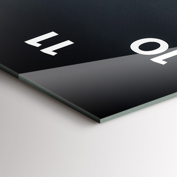 Orologio verticale Ponte di San Francisco di notte