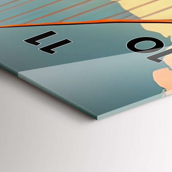 Orologio verticale in vetro Ponte di San Francisco