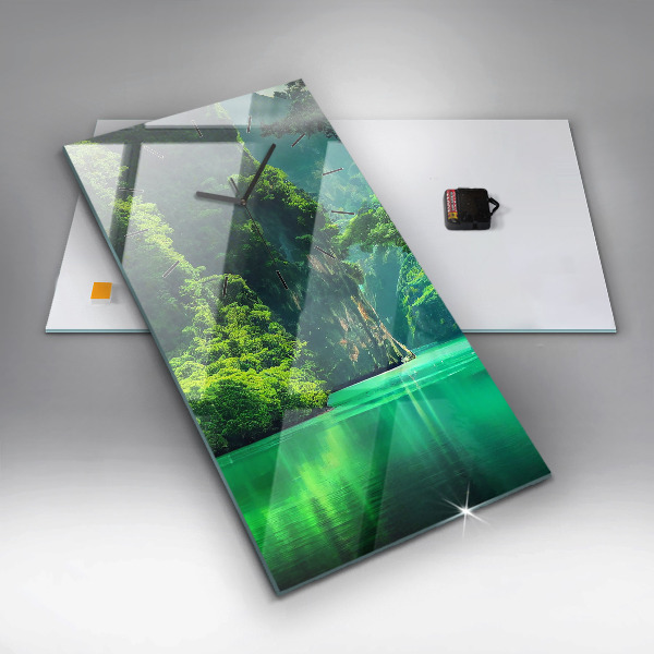 Orologio verticale in vetro Paesaggio naturale della Thailandia