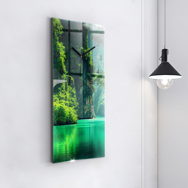 Orologio verticale in vetro Paesaggio naturale della Thailandia
