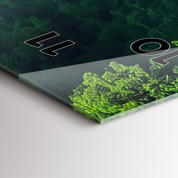 Orologio verticale in vetro Paesaggio naturale della Thailandia