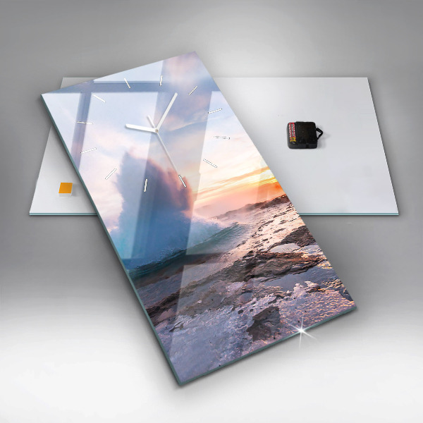 Orologio verticale Geyser sull'isola d'Islanda