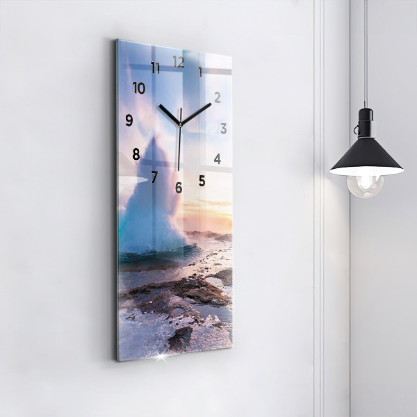 Orologio verticale Geyser sull'isola d'Islanda