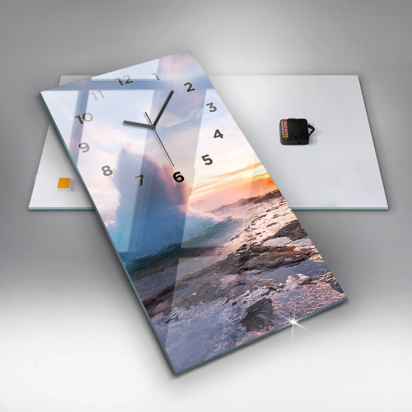 Orologio verticale Geyser sull'isola d'Islanda