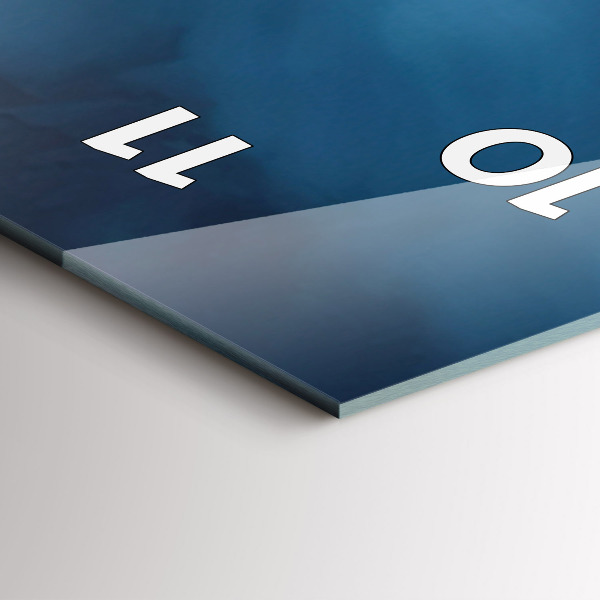 Orologio verticale in vetro Tenda sulle montagne dell'Islanda