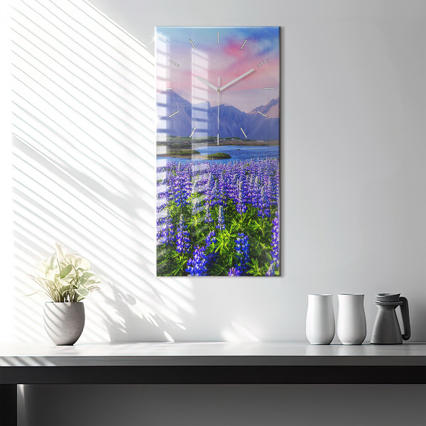 Orologio verticale Vista sulle montagne Islanda