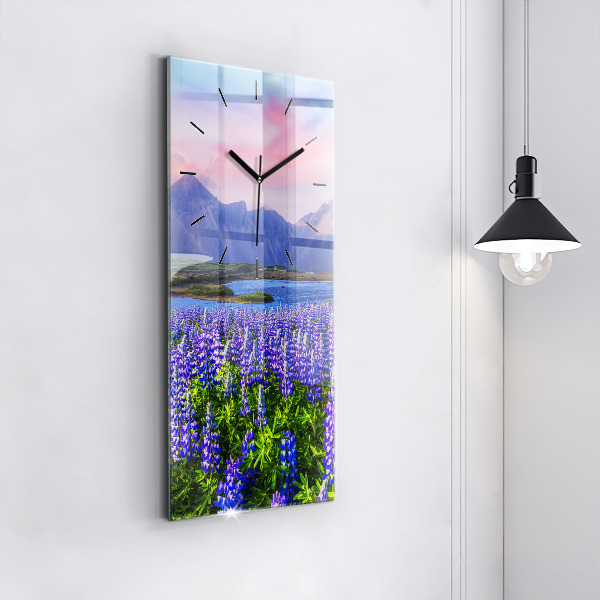 Orologio verticale Vista sulle montagne Islanda