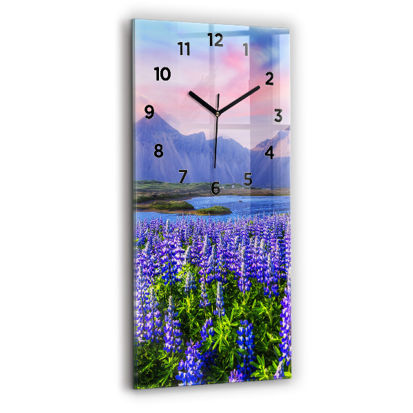 Orologio verticale Vista sulle montagne Islanda