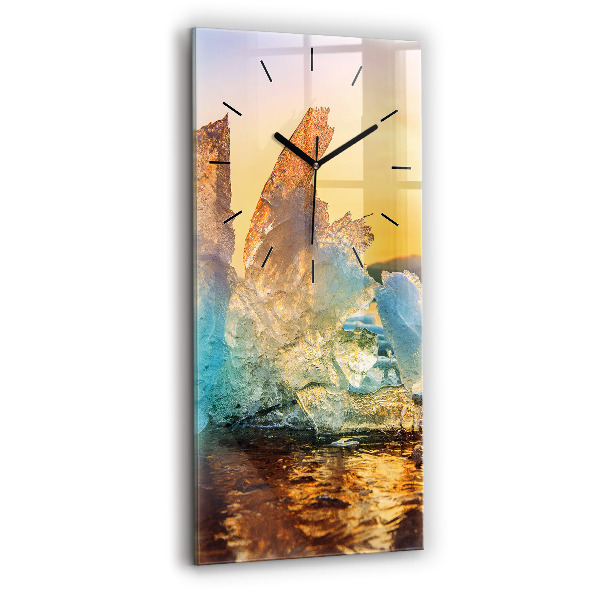 Orologio verticale Iceberg e alba
