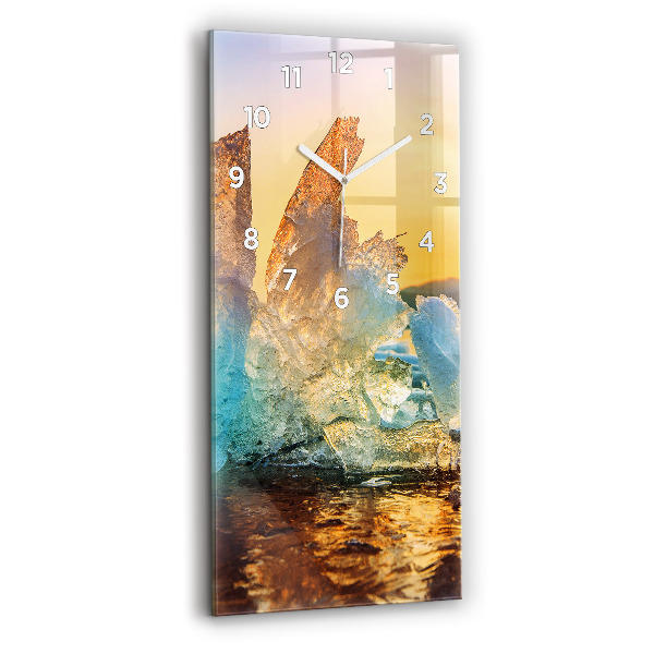 Orologio verticale Iceberg e alba