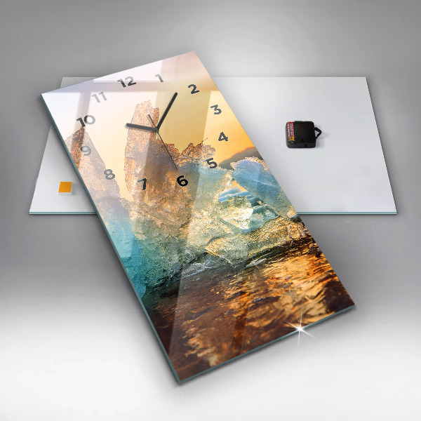 Orologio verticale Iceberg e alba