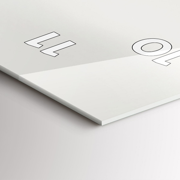 Orologio verticale in vetro Paesaggio forestale