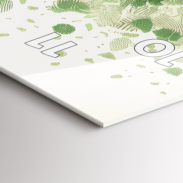 Orologio verticale in vetro Grande albero natura