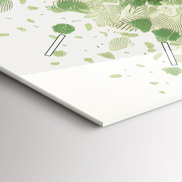 Orologio verticale in vetro Grande albero natura