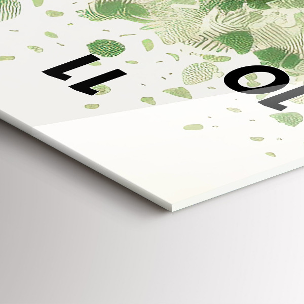 Orologio verticale in vetro Grande albero natura