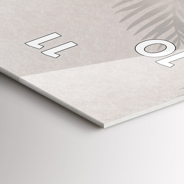 Orologio verticale Foglie tropicali boho