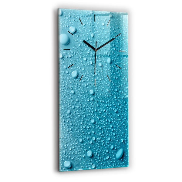 Orologio verticale Gocce d'acqua sul vetro