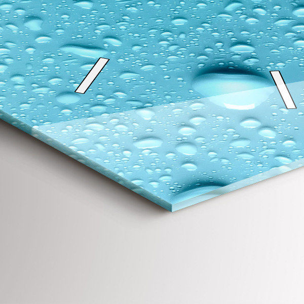 Orologio verticale Gocce d'acqua sul vetro