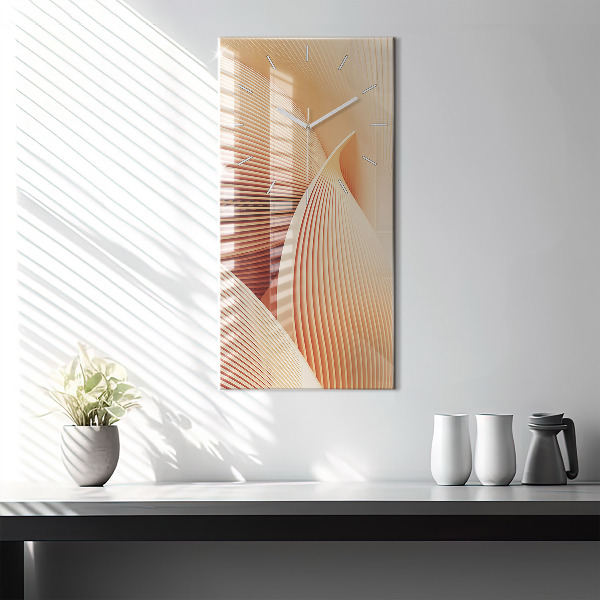Orologio verticale Motivo ondulato astratto