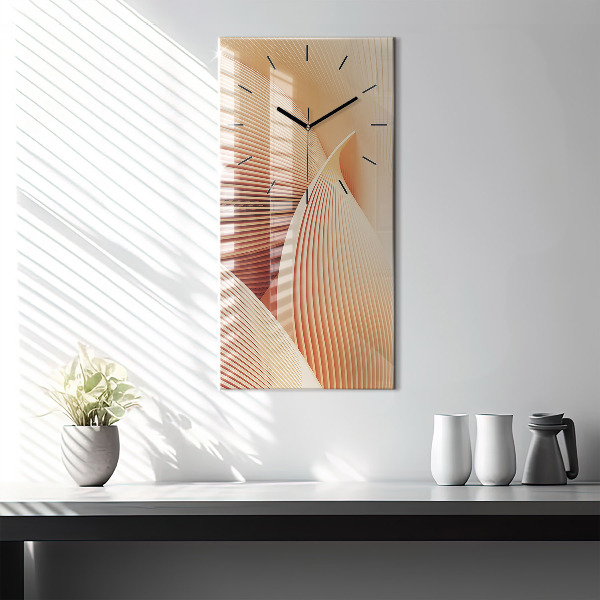 Orologio verticale Motivo ondulato astratto