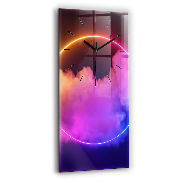 Orologio verticale Fumo astratto 3D