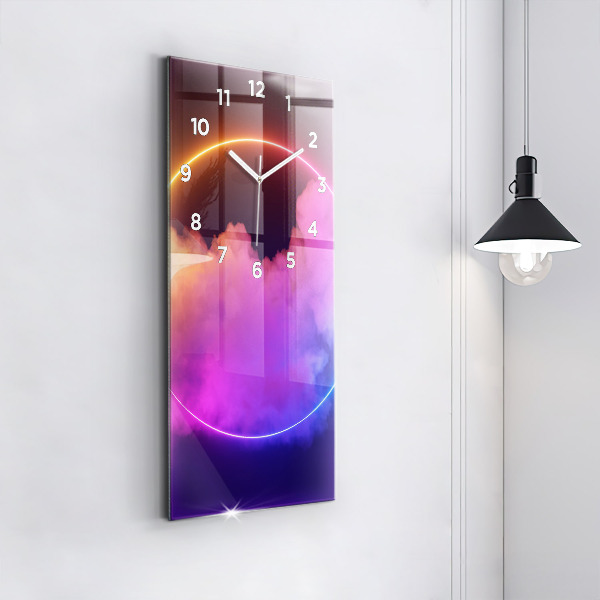 Orologio verticale Fumo astratto 3D
