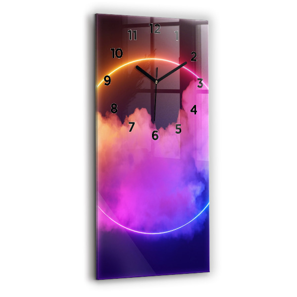 Orologio verticale Fumo astratto 3D