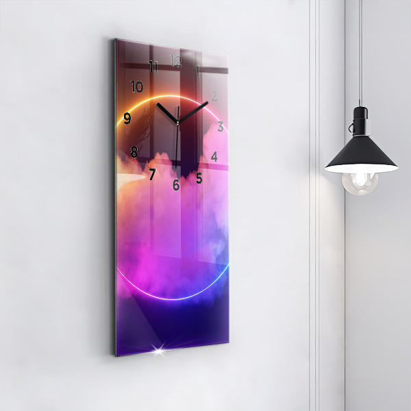 Orologio verticale Fumo astratto 3D