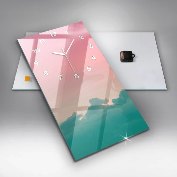 Orologio verticale Gradiente del cielo e della montagna