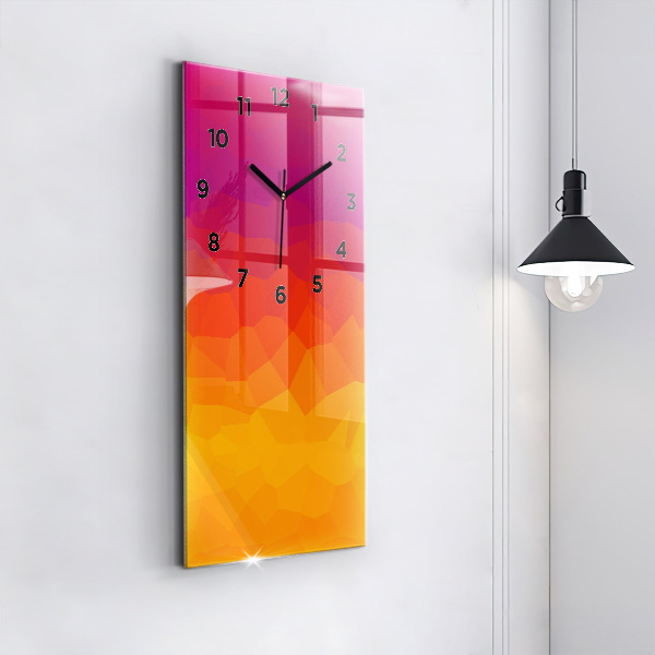 Orologio verticale Astrazione colorata
