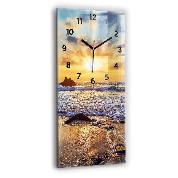 Orologio verticale Tramonto sulla spiaggia