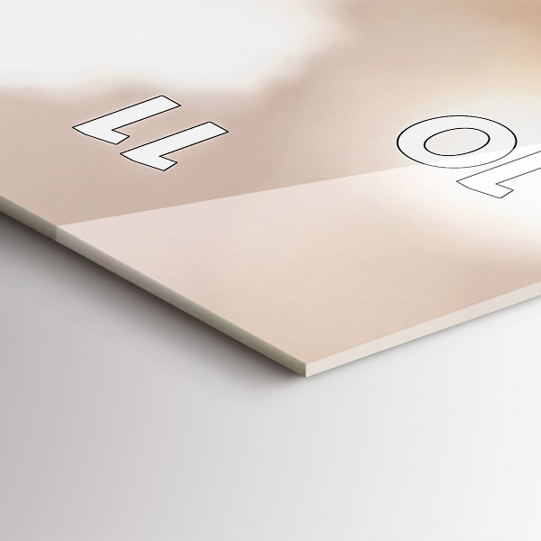 Orologio verticale Piccoli fiori bianchi