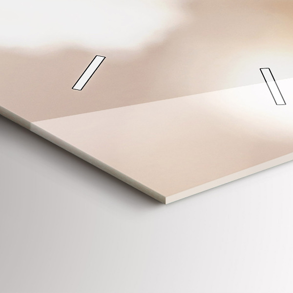 Orologio verticale Piccoli fiori bianchi