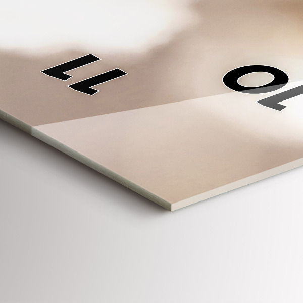 Orologio verticale Piccoli fiori bianchi