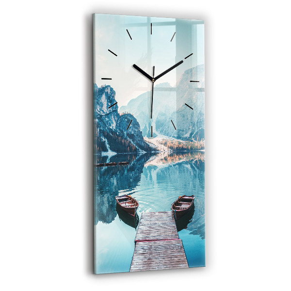 Orologio verticale Barche sul lago