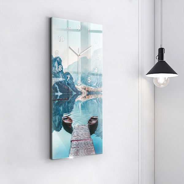 Orologio verticale Barche sul lago
